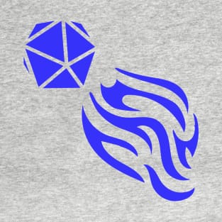 Reckless Attack Podcast Dice Logo Dark Blue T-Shirt